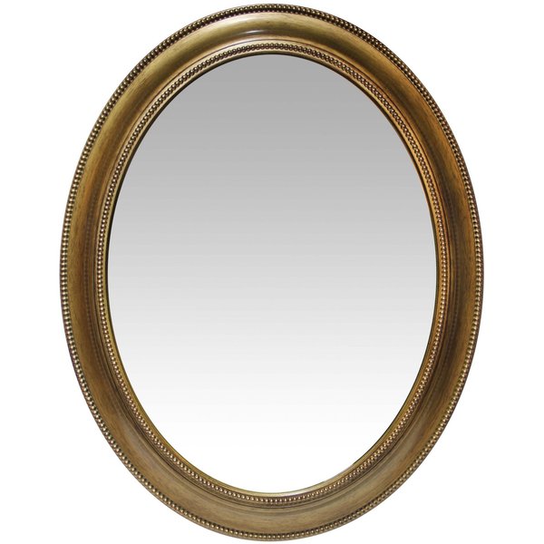 Infinity Instruments Sonore - H 30" x W 24” Antique Gold Decorative Frame Wall Mirror 15384AG